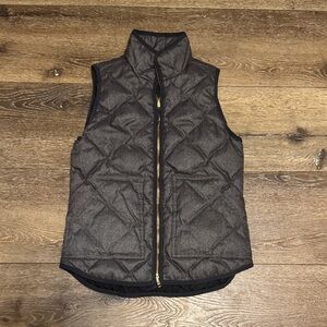 J.crew gray down puffer‎ vest XXS
